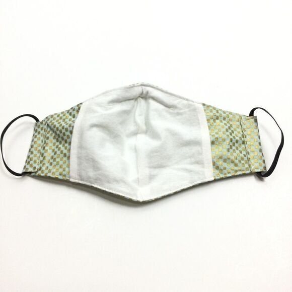 2/$15 - Green Mask, Mint Green, Gold Squares, Face Mask, Filti Filter - Picture 4 of 15